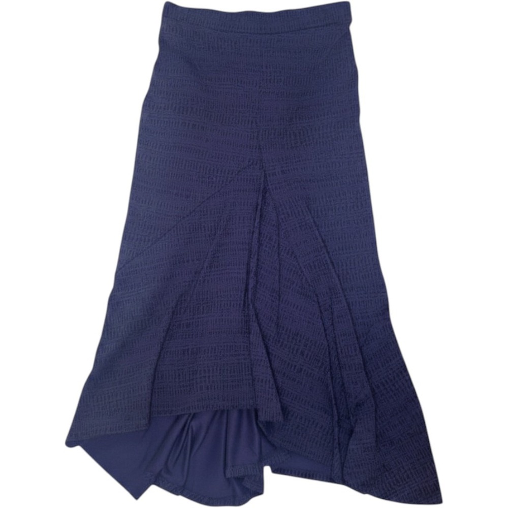 Matthildur $180 Flowy Goth High Low Maxi Skirt Cotton Lycra Purple Large NEW - Picture 4 of 10